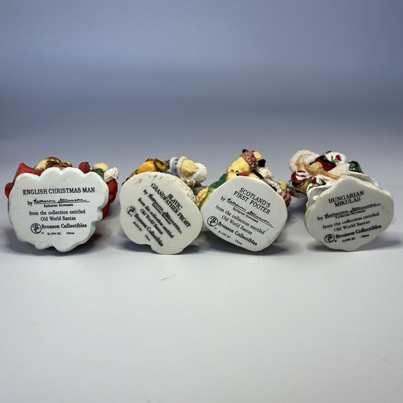 Lot of 9 Bronson Collectibles "Old World Santas" Figurines Vintage Christmas 90s - Picture 7 of 12